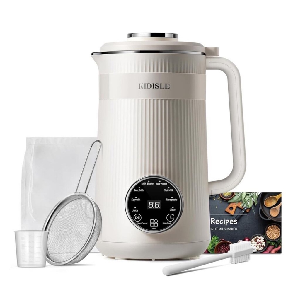 Kidisle 8-in-1 Nut Milk Maker Blender 32oz Cream NIB - Picture 3 of 11